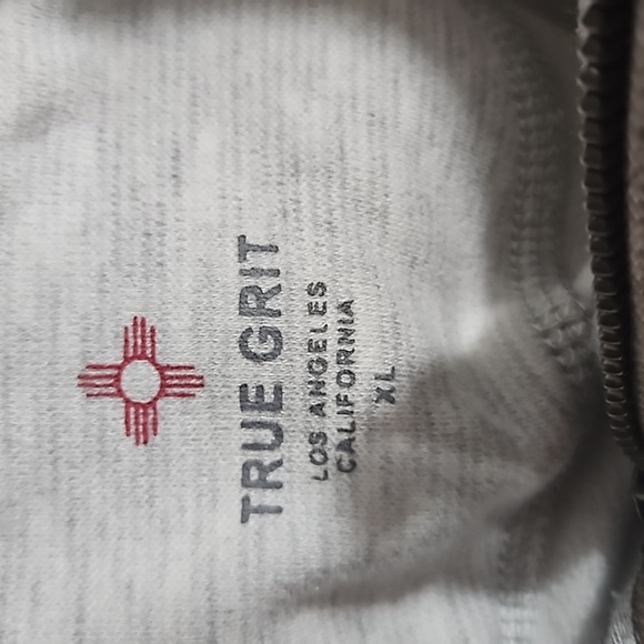 True Grit Long Sleeve Quarter Zip Pullover T-Shirt - Picture 6 of 6